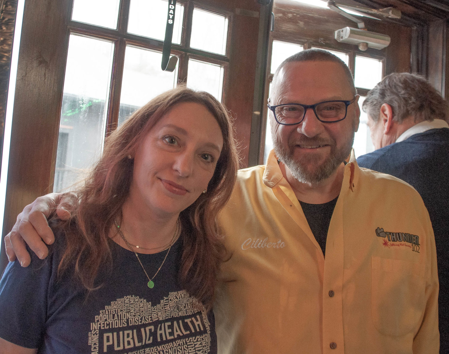 Celebrity bartender and acting director of Sullivan County Public Health Karen Holden joined Thunder 102 Radio's Paul Ciliberto at the Callicoon Brewing Company pub last Saturday to raise funds for St Jude Children's Research Hospital.